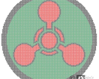 Chemical Hazard Symbol Cross Stitch Pattern PDF