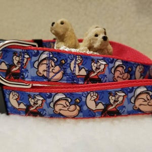 Sailor Man Handmade Dog Collar   1 Inch Wide    Large & Medium