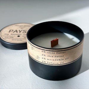 Soy Massage Candle: Aromatherapy Body Oil with Shea & Cocoa Butter