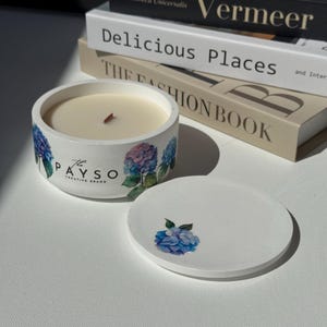 Lemon Soy Wax Candle – Wooden Wick Ceramic Jar – Kitchen Decor Gift – Summer Candle for Her by PAYSO