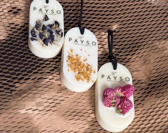 Set de regalo de bolsitas de cera de soja botánica: flores secas, aromaterapia