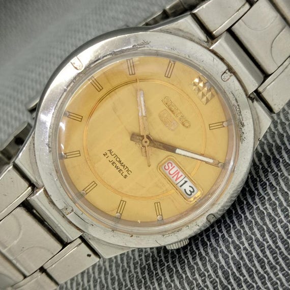 Genuine Vintage Seiko 5 Automatic 7S26A Japan Mens Original Dial Watch A246-U