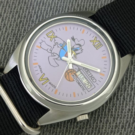 Vintage Seiko Automatic 7019A Japan Mens Donald Dial Watch A2890-U View 6