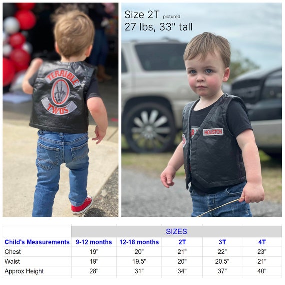 Terrible Twos Birthday, Vest With PINK Patches, 2nd Birthday