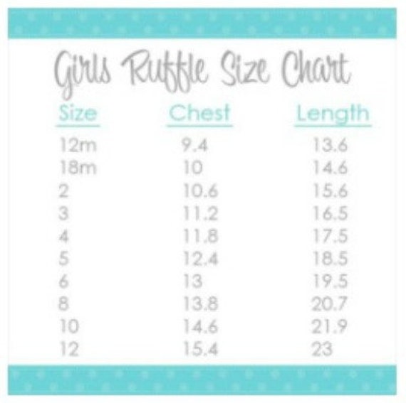 Lily Rose Size Chart