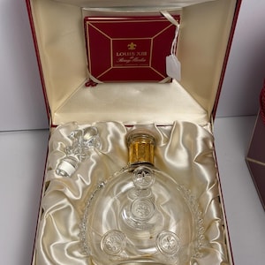 Remy Martin Louis XIII Baccarat Crystal Decanter with Stopper and Box, Empty Container