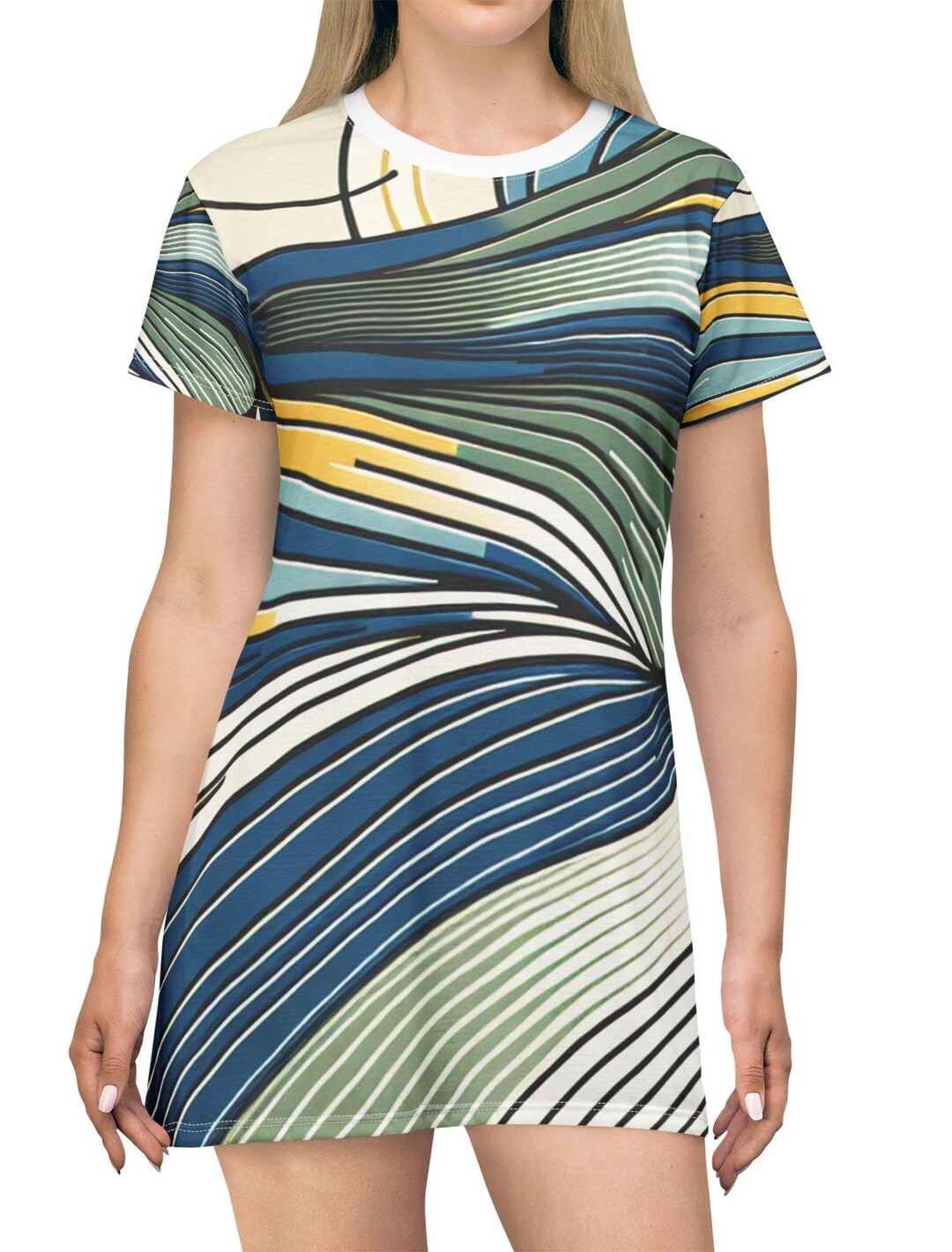 Coastal Elegant Beach Party Dress Art Deco Summer Golf Casual Women's ...