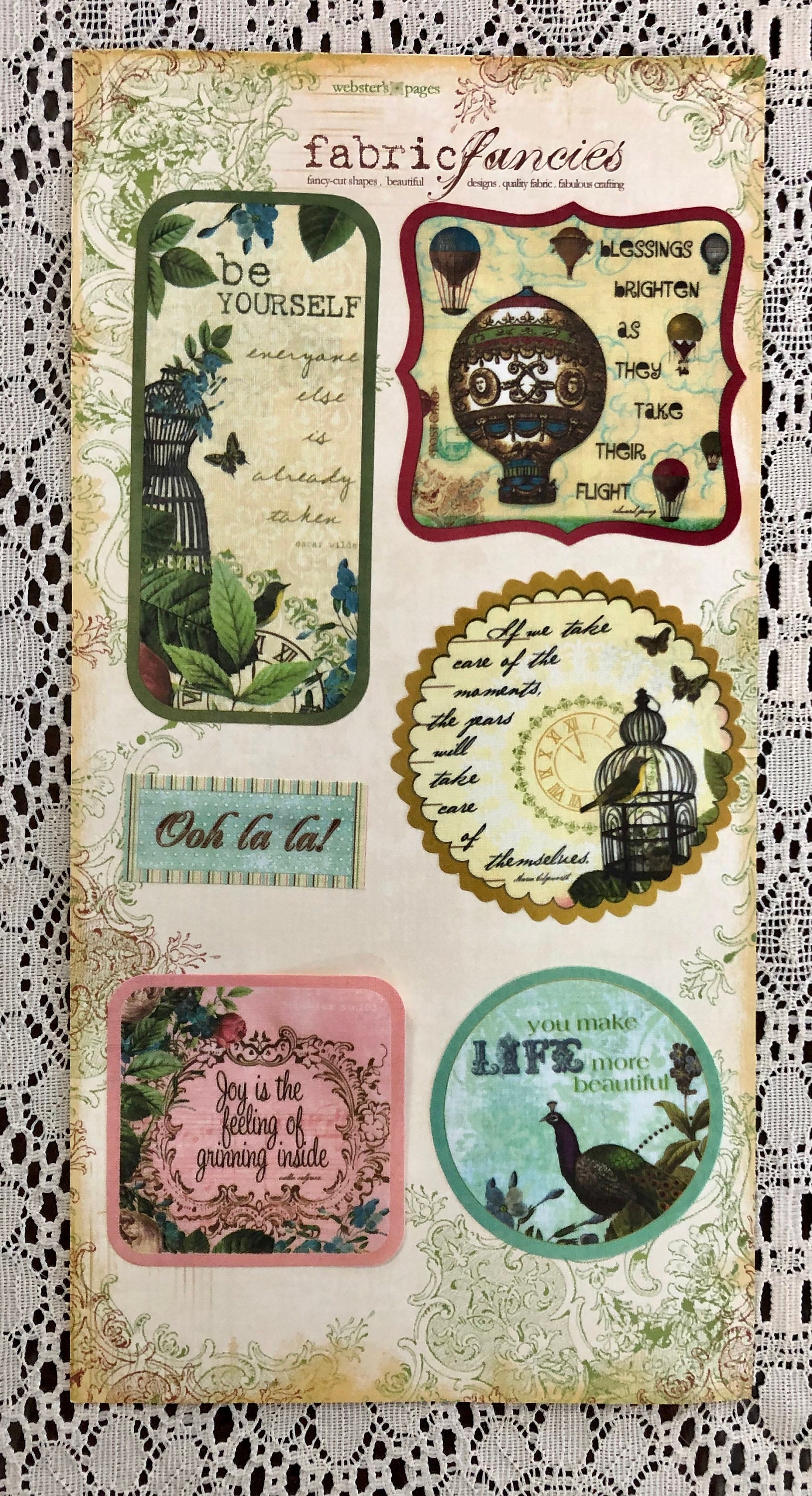 Crafty Secrets / Vintage Stickers / Fond Recollections / Journal