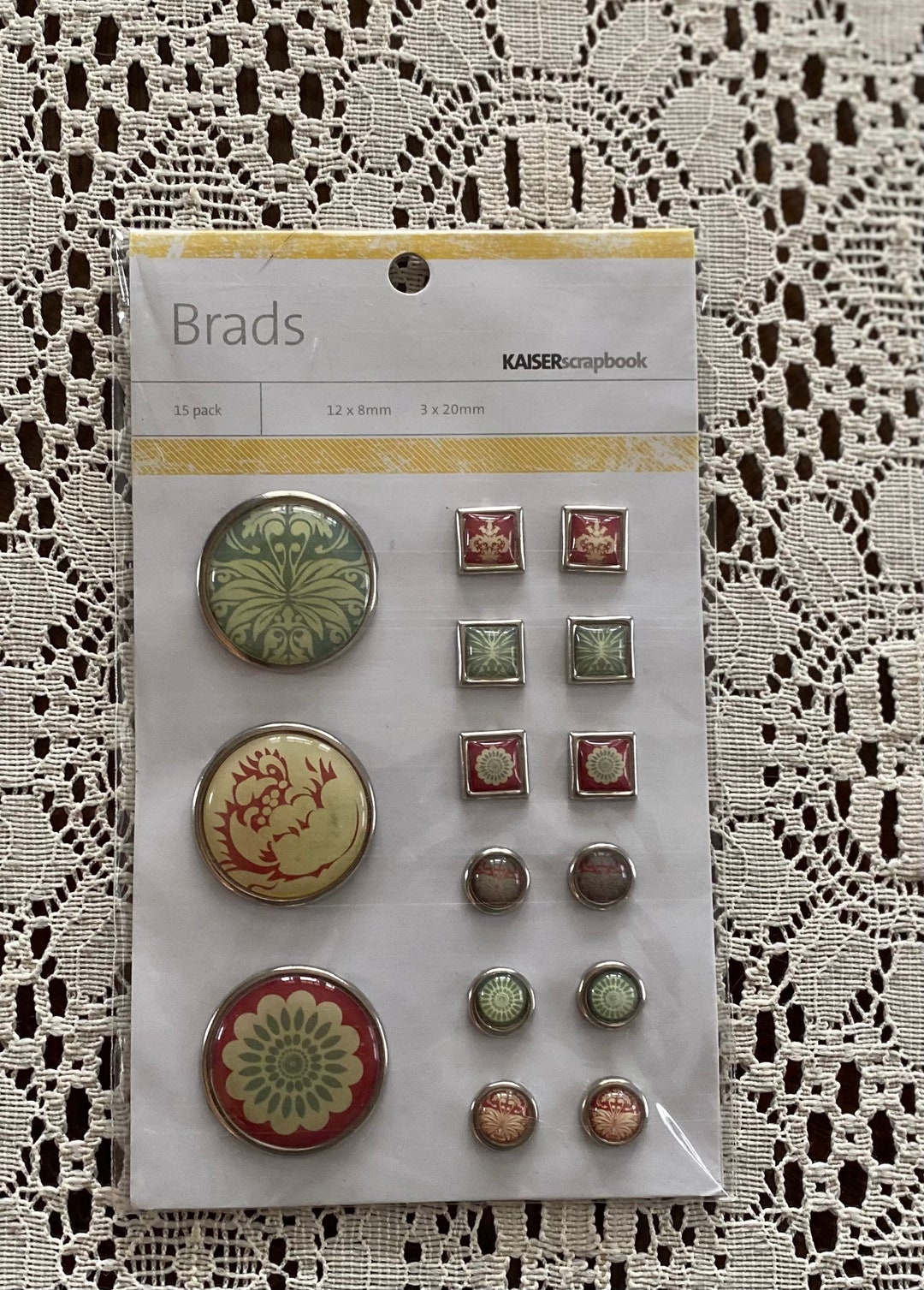 Kaiser Craft / Brads / Vagabond Collection / Junk Journal / Etsy