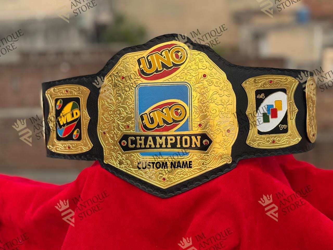 Cintura Premio Personalizzata Per Campioni &ndash; Logo E Testo Incisi Su Placca