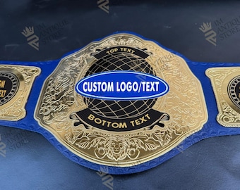 Custom Championship Wrestling Belt – Personalized Fantasy League Trophy