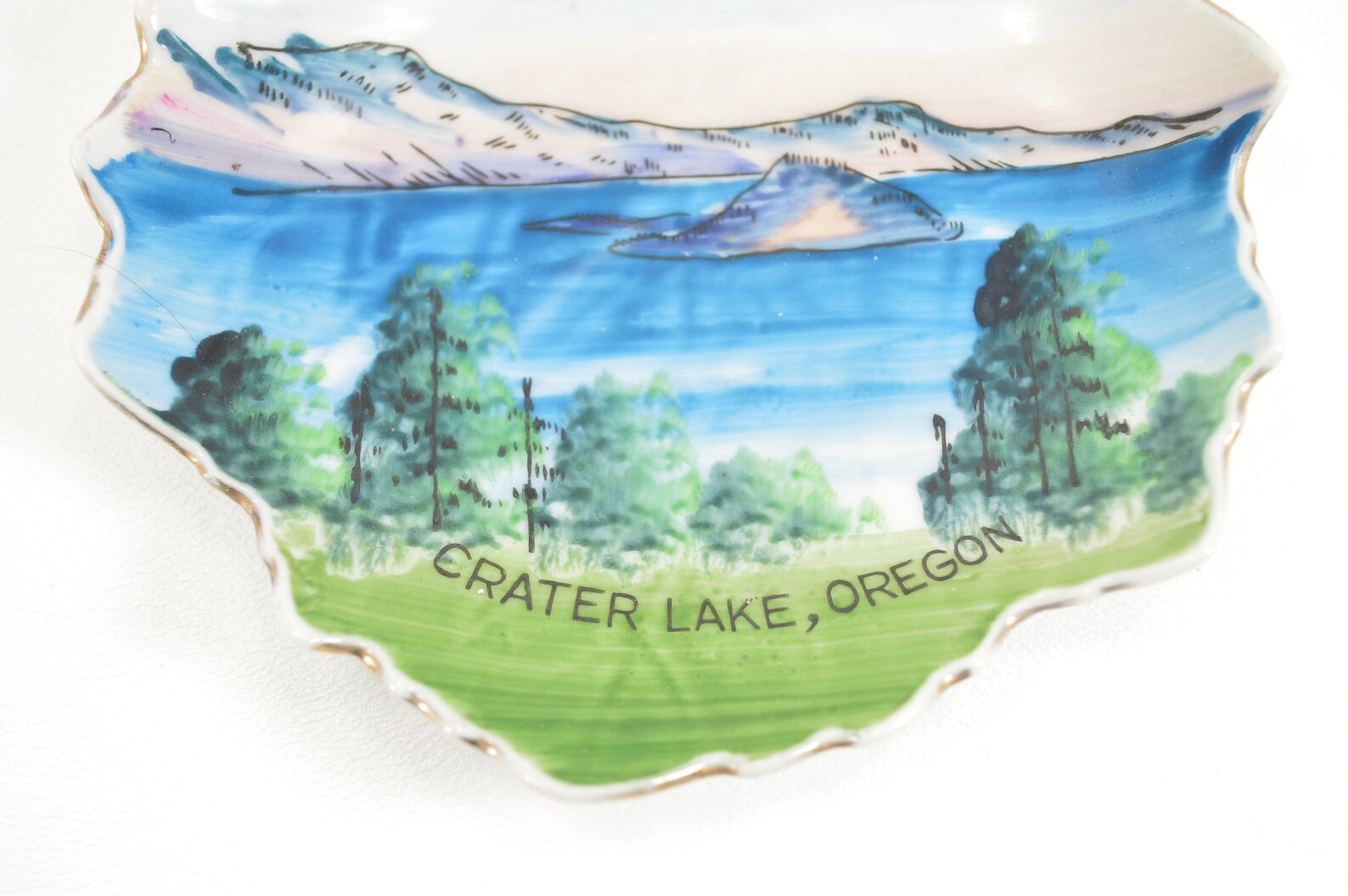 Vintage Oregon Souvenir State Travel Souvenir Hand Painted Etsy UK