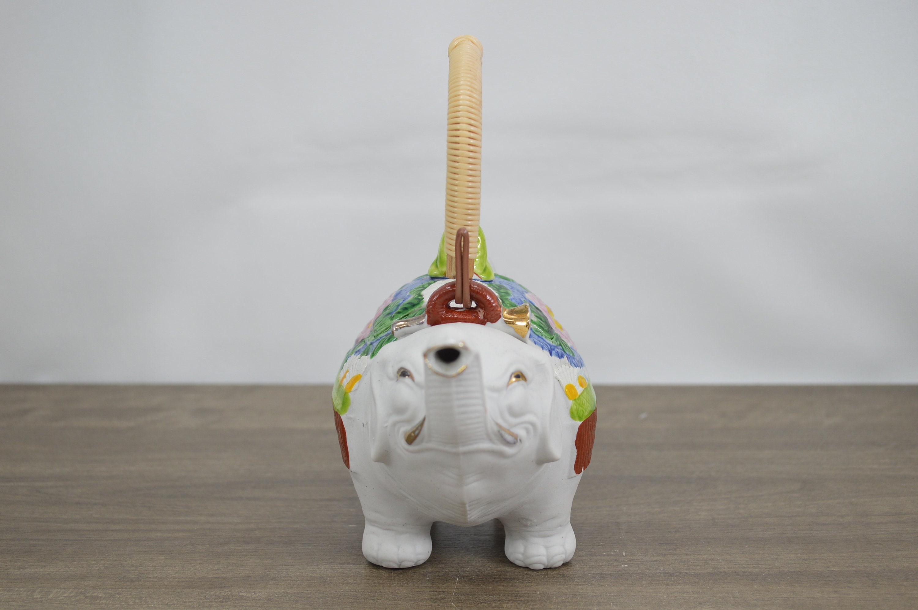 Vintage elephant teapot made in Japan elephant with rider Etsy