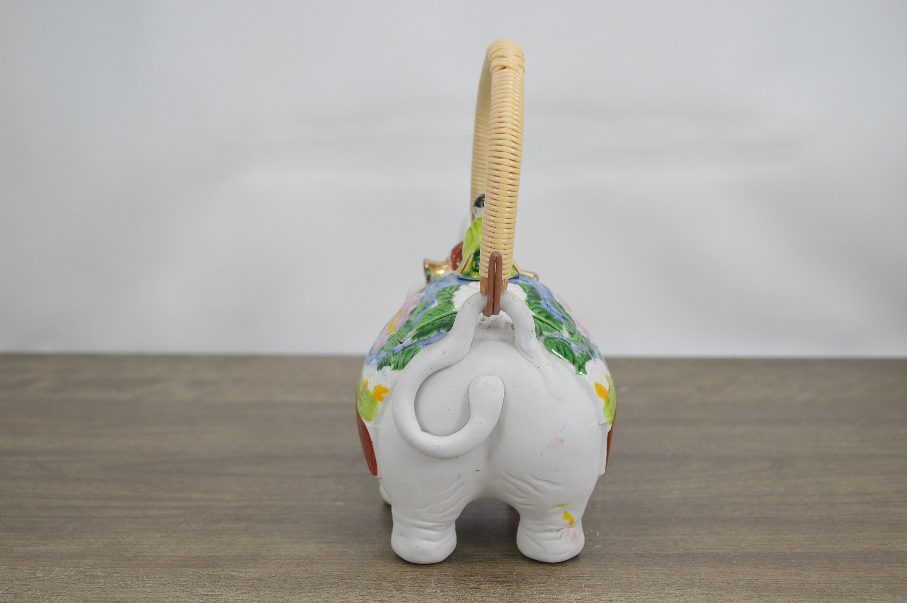 Vintage elephant teapot made in Japan elephant with rider Etsy