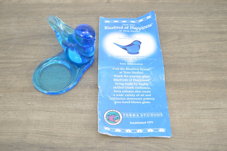 Vintage Leo Ward Bluebird of Happiness Terra Studios Blue | Etsy