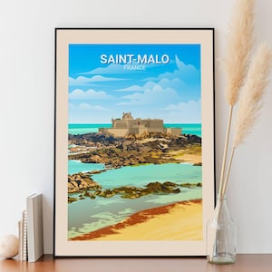 Cartel de Saint-Malo - Playa Eventail