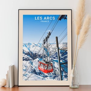 Cartaz Les Arcs - Teleférico