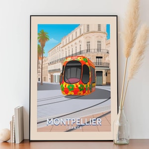 Montpellier Poster - Tramway