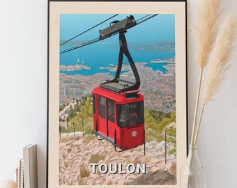 Poster Toulon - Seilbahn