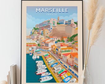 Affiche Marseille - Vallon des Auffes