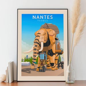 Póster Nantes - Elefante grande