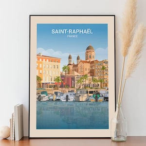 Cartel del puerto viejo de Saint-Raphaël
