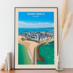 Cartaz de Saint-Malo - Vista aérea