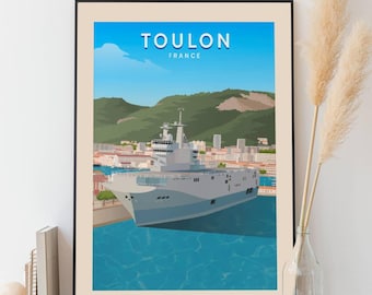 Toulon - Port poster
