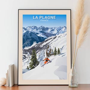 Cartaz de La Plagne - Esquiador
