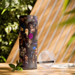 Caitlyn Kiramman Skinny Tumbler with Straw, 20oz [arcane][[league of legends]