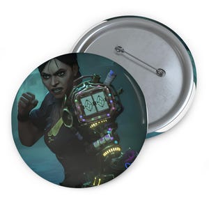 Sevika Pin Button [arcane][League of legends] accessory]