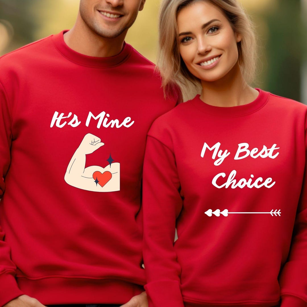 Valentine's Day Matching Couple Shirt, Valentines Day Sweatshirt ...