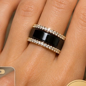 Oura Ring Enhancer 18K Gold Vermeil, Ring Jacket for Smart Ring, Stackable Gold Ring Wrap, Minimalist Dainty Band, Unique Gift for Her