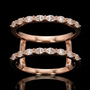 Oura Ring 5 Jacket | Smart Ring Enhancer | 18K Rose Gold Vermeil Ring Guard | Stackable Ring Wrap Minimalist Gift for Women Anniversary Gift