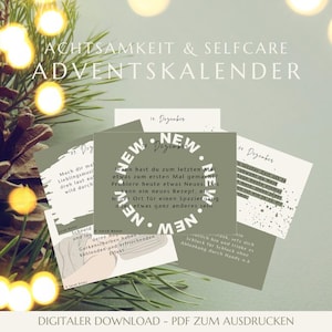 self-care and mindfulness advent calendar