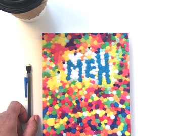 MEH Hardcover Journal | Dreamcore | Aesthetic Gifts | Cute Journal | Quirky Gifts for Her | Gift for Creatives