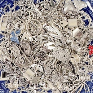 Bulk Charms, Mystery Grab Bag Silver Charms, Charms For Bracelets, Charms For Necklaces, Surprise Charms, Charm Lot, Assorted Charms