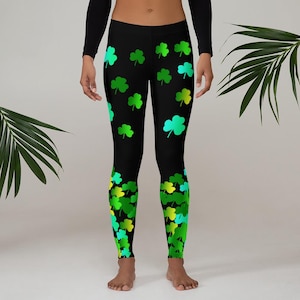 Lucky You! Discover the Magic of Our Green Shamrock Leggings