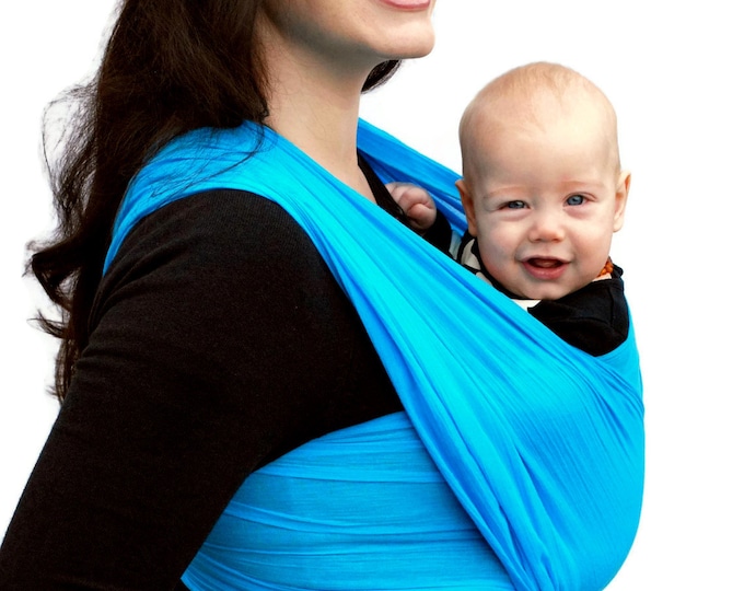 Baby Carrier Wrap Woven Cotton Gauze Maternity Wrap Turquoise Babyette