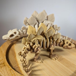 Flexi Skeleton Stegosaurus – Interactve Articulated Dinosaur Fidget/Sensory Toy