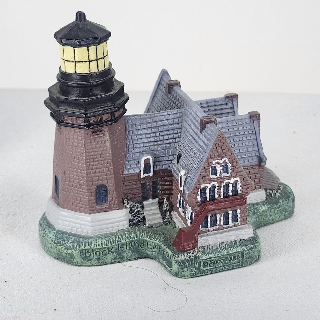 Spoontiques Miniature Lighthouse - Block Island RI - Etsy