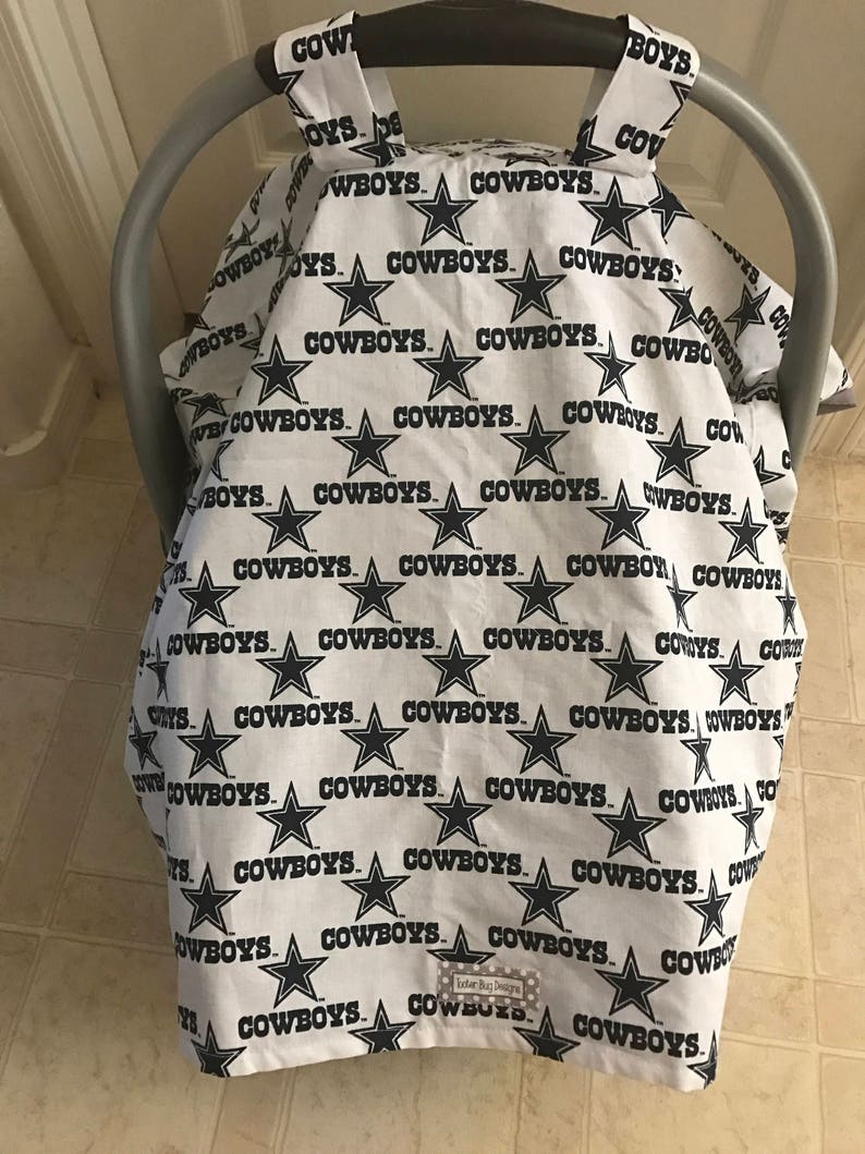 Dallas Cowboys Baby Car Seat Canopy Cover