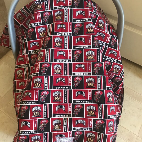Ohio State Buckeyes Baby Fanatic Security Bear Blanket 14 x 14 in