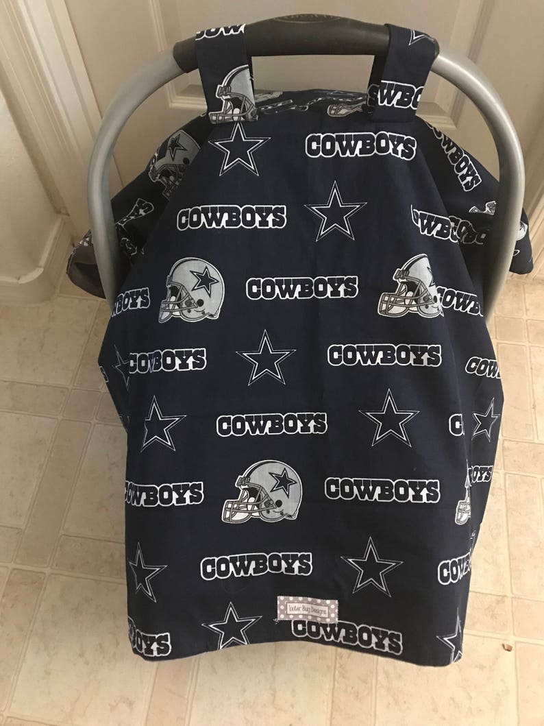 Dallas Cowboys Baby Car Seat Canopy Cover