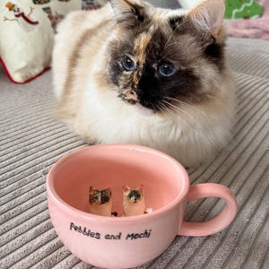 Personalized pet mug custom pet mug ceramic peekaboo mug/hidden animal coffee mug/Custom Cat and Dog Ceramic Mug/Gift For Dog Owner/dog mug