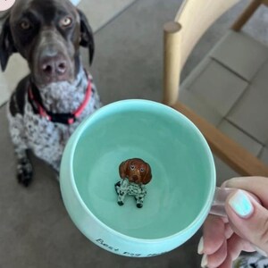 Tazza personalizzata per animali domestici, tazza in ceramica con motivo a nascondino/tazza da caffè con animali nascosti/tazza in ceramica personalizzata con cane e gatto/regalo per il proprietario di un cane/tazza per cani immagine 2
