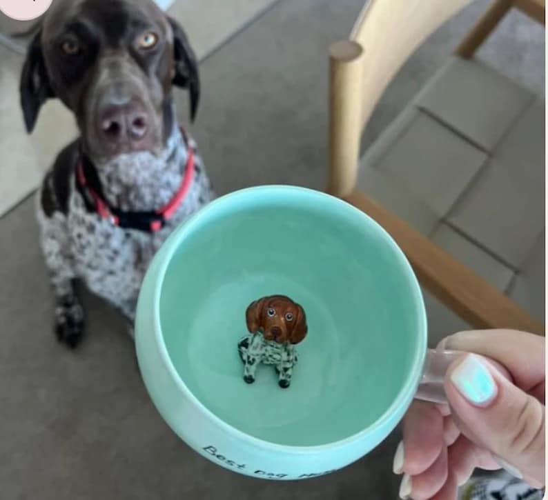 Tazza personalizzata per animali domestici, tazza in ceramica con motivo a nascondino/tazza da caffè con animali nascosti/tazza in ceramica personalizzata con cane e gatto/regalo per il proprietario di un cane/tazza per cani immagine 2