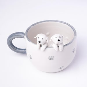 Personalisierte Haustier Becher benutzerdefinierte Haustier Becher Keramik Guckloch Becher / versteckte Tier Kaffeebecher / benutzerdefinierte Katze und Hund Keramikbecher / Geschenk für Hundebesitzer / Hundebecher