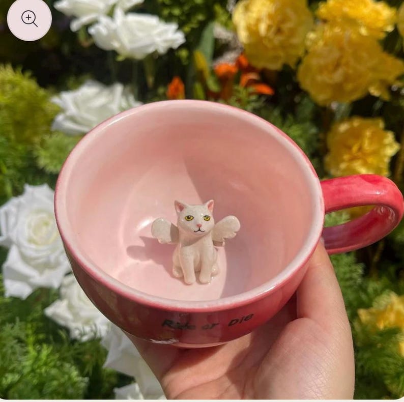 Tazza personalizzata per animali domestici, tazza in ceramica con motivo a nascondino/tazza da caffè con animali nascosti/tazza in ceramica personalizzata con cane e gatto/regalo per il proprietario di un cane/tazza per cani immagine 1