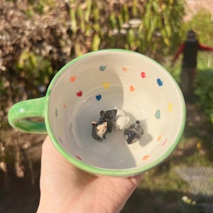 Personalized pet mug custom pet mug ceramic peekaboo mug/hidden animal coffee mug/Custom Cat and Dog Ceramic Mug/Gift For Dog Owner/dog mug